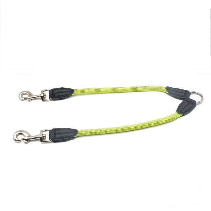 The Ultimate Dog Walking Experience with Our Double-Headed One-to-Two Reflective Nylon Pet Leash