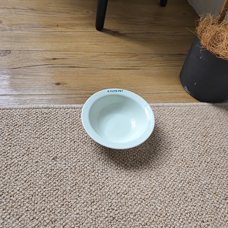 Elevate Your Pet's Dining Experience with Our Anti-Tumble Elevated Ceramic Pet Double Feeding Bowl