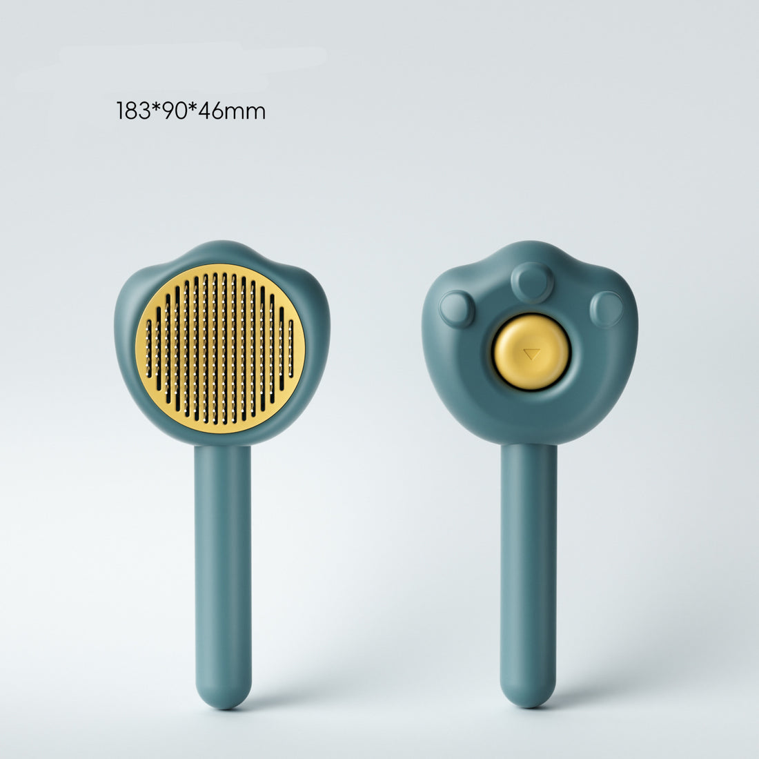 Pet Grooming Comb with Self-Cleaning Needle and Handle