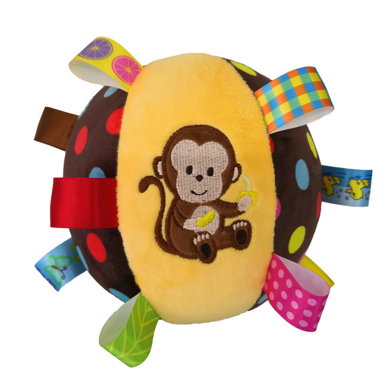Plush Bell Ring Interactive Pet Toy Ball