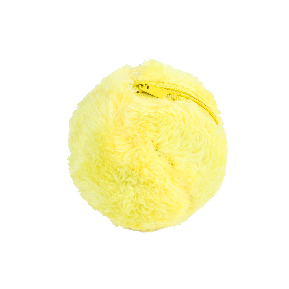 Automatic Rolling Plush Interactive Pet Chew Toy Ball