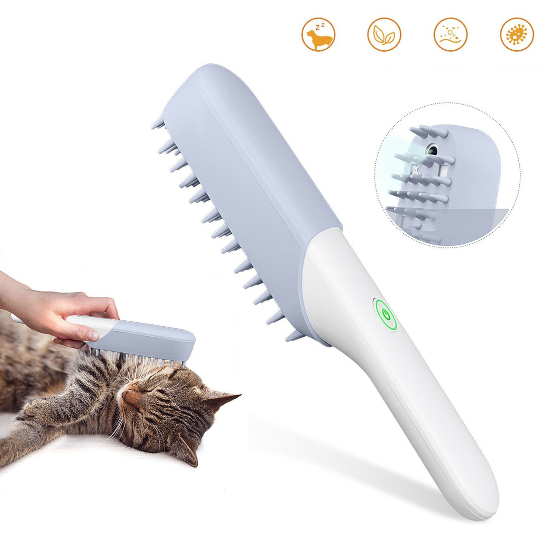 Pet Silicone Massage Brush for Grooming, Sterilization, and Fur Removal