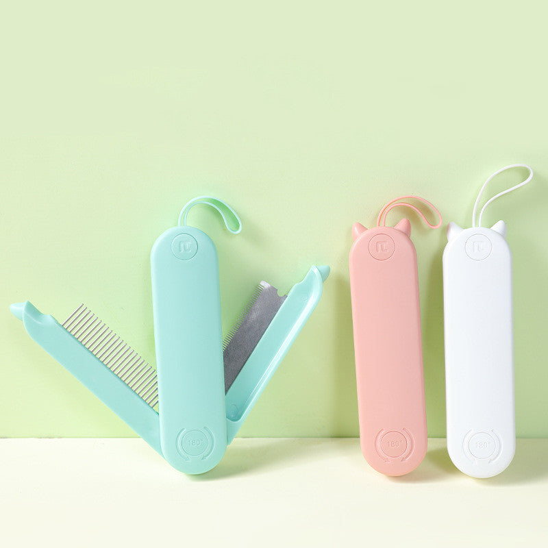 Pet Dematting Comb for Grooming and Hair Removal with Dense Teeth
