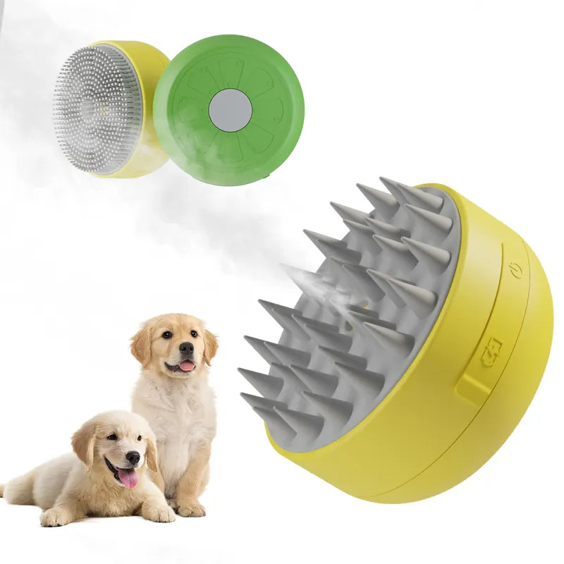 Pet Spray Comb and Electric Massage Grooming Brush for Hair Removal