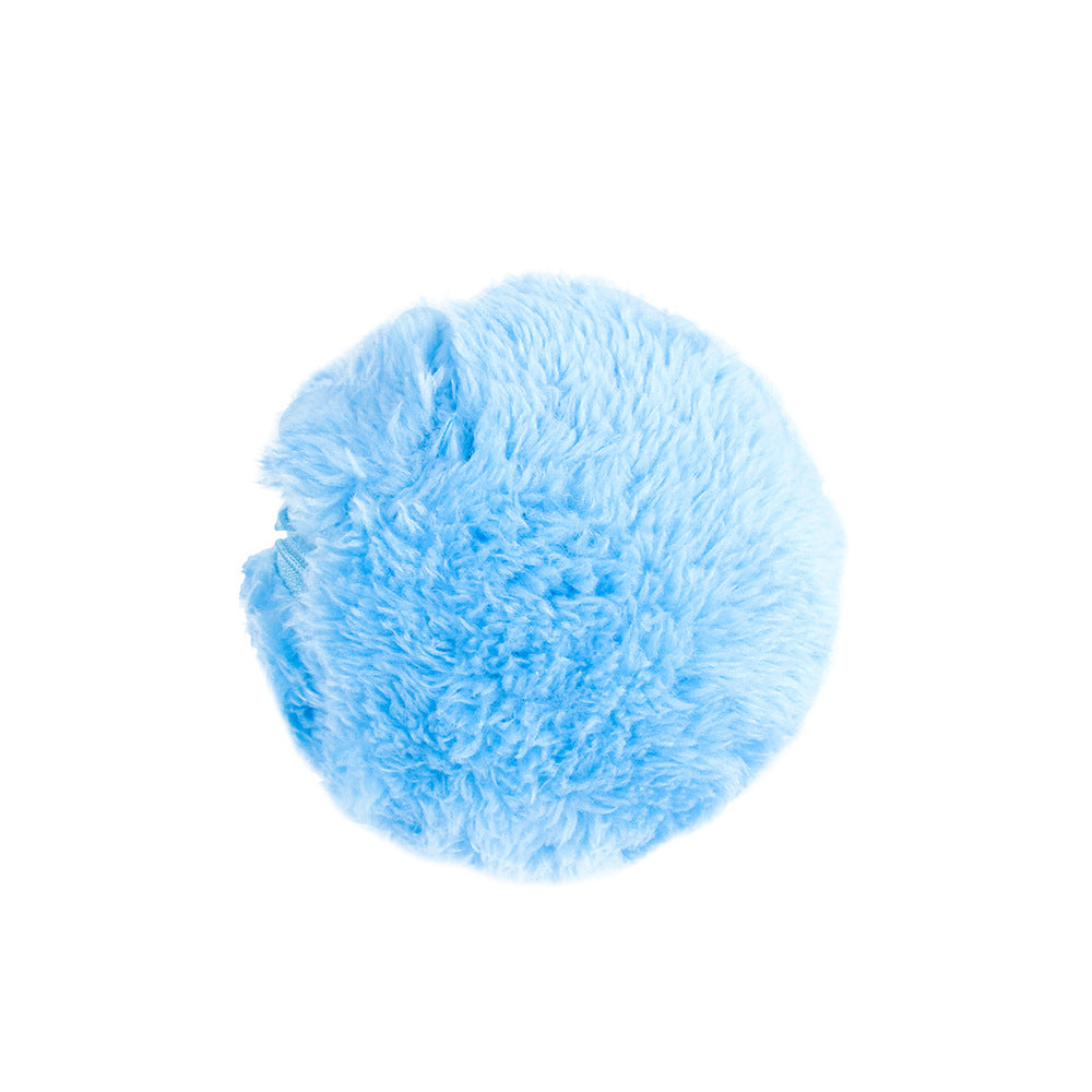 Automatic Rolling Plush Interactive Pet Chew Toy Ball