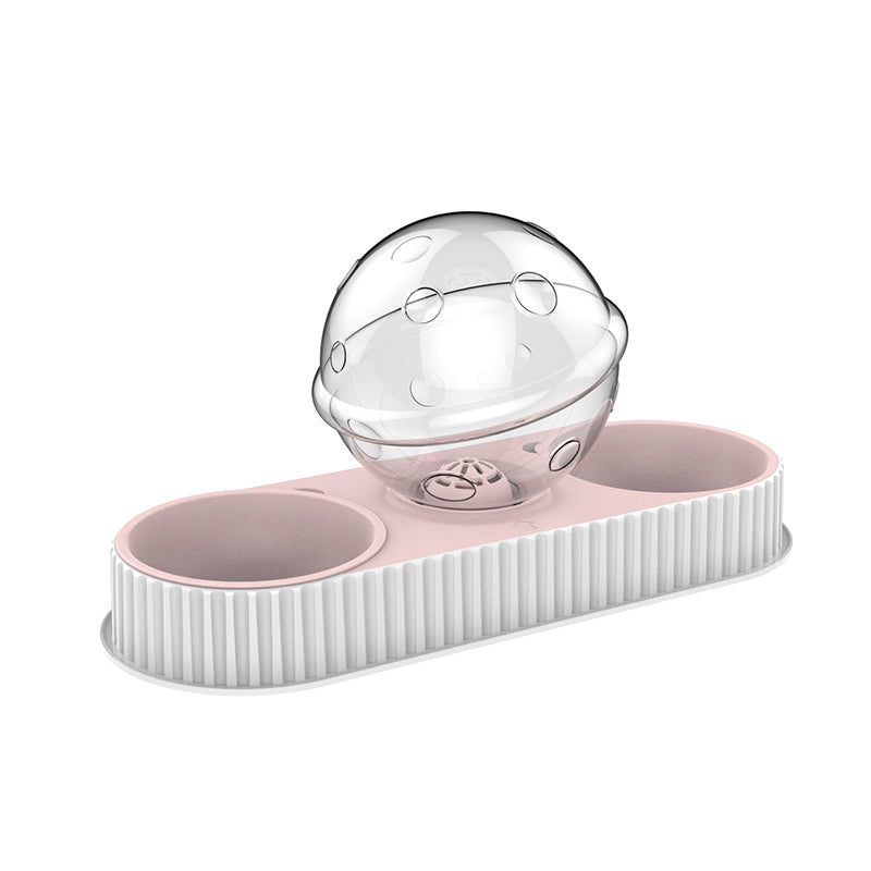Plastic Automatic Pet Feeder and Water Bowl for Pets