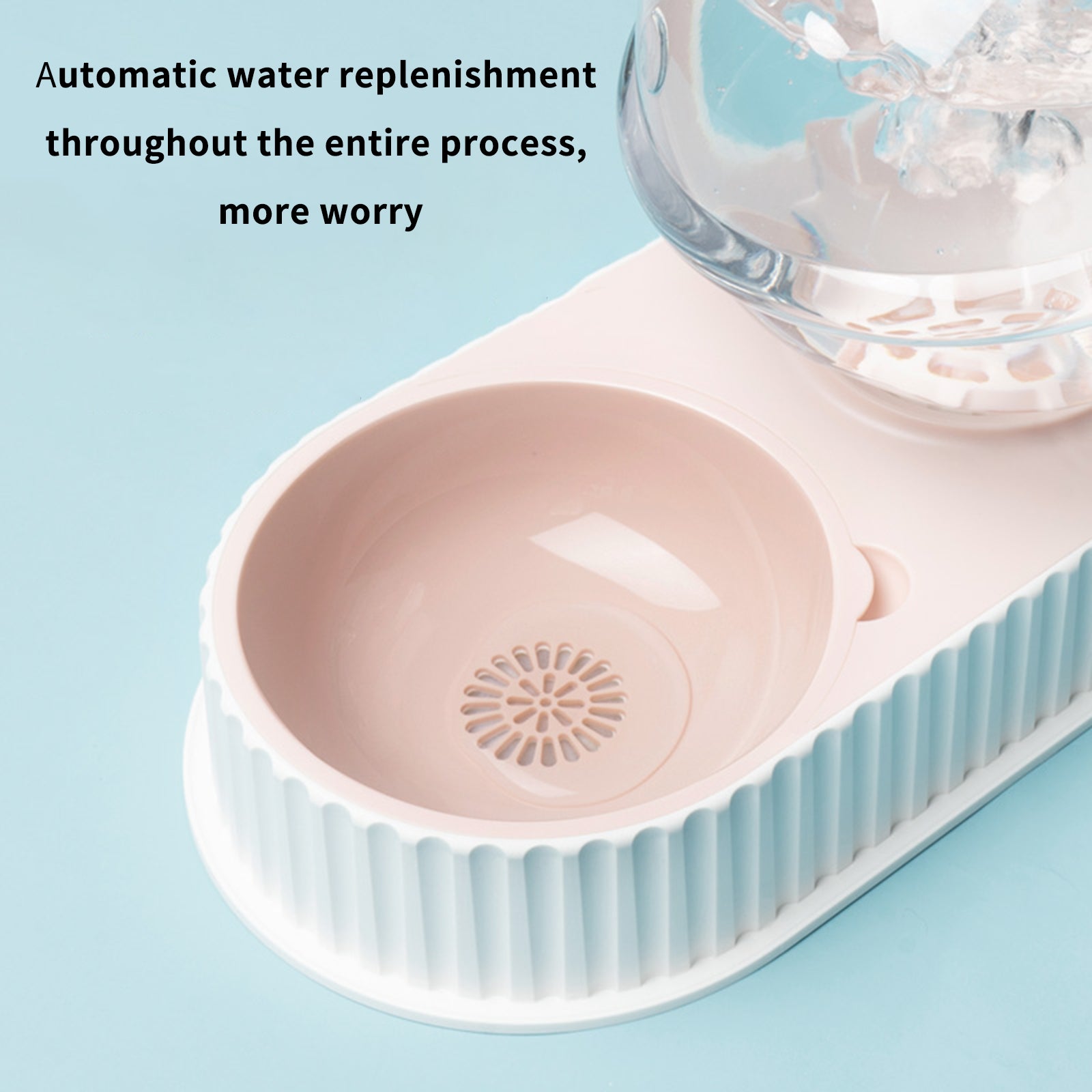 Plastic Automatic Pet Feeder and Water Bowl for Pets