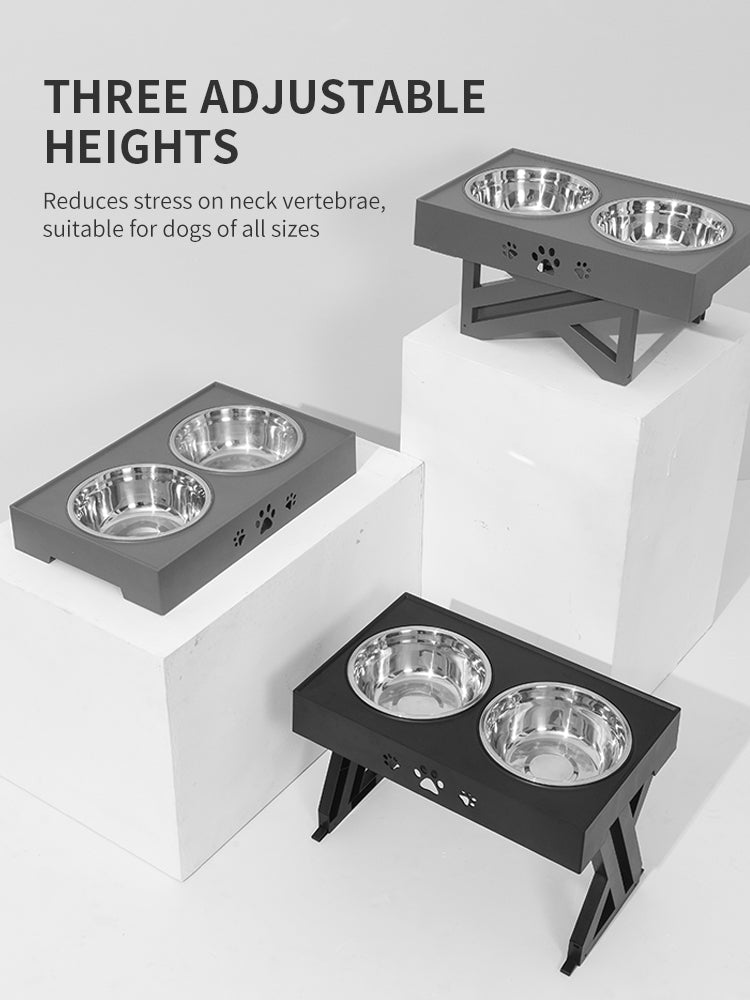 Stainless Steel Pet Bowl, Folding Feeder for Pets