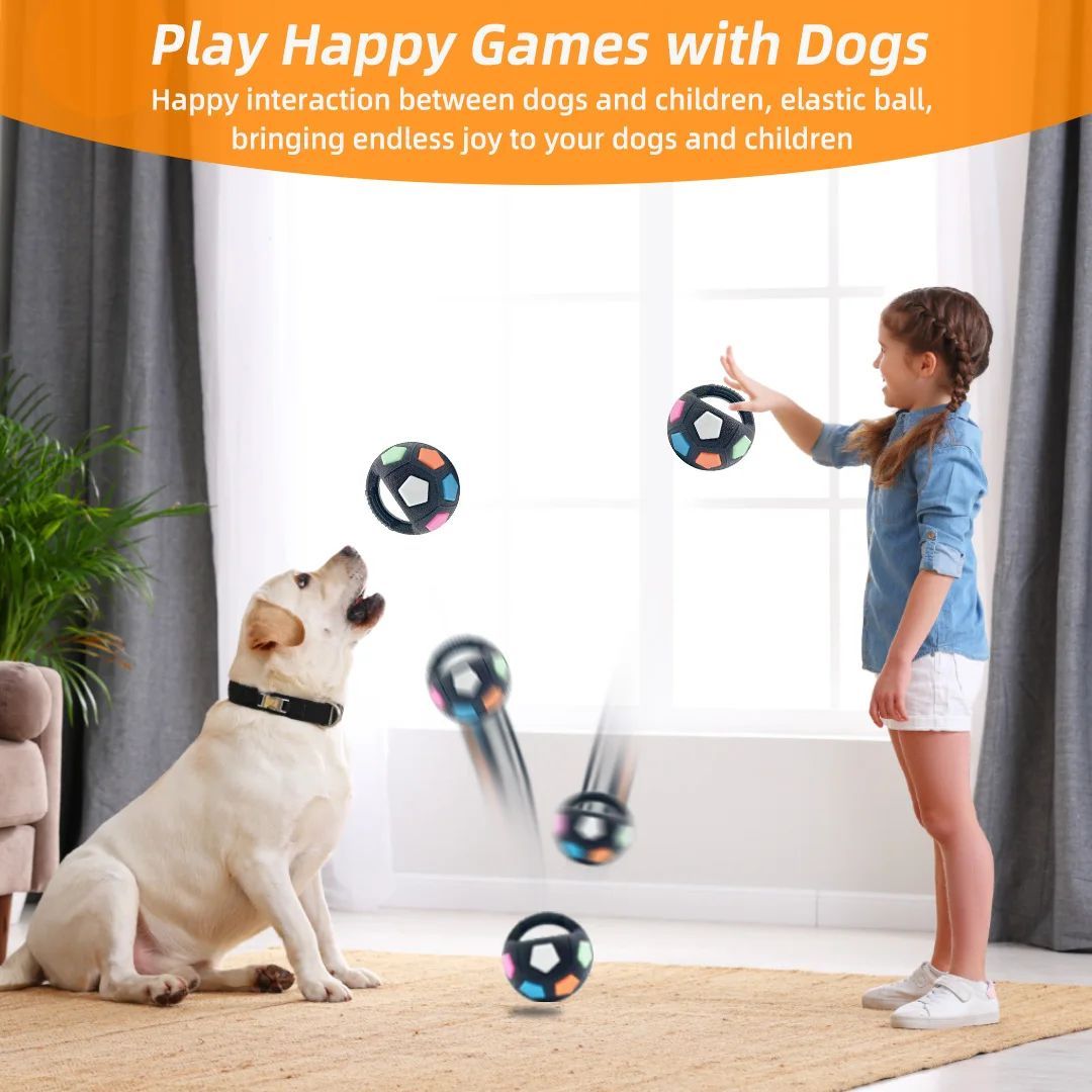 Durable Football-Shaped Pet Chew and Squeak Toy