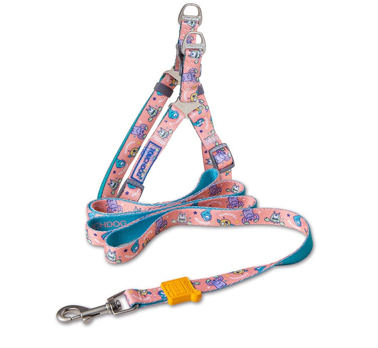 Heat Transfer Printing Traction Rope and Collar Set for Pets