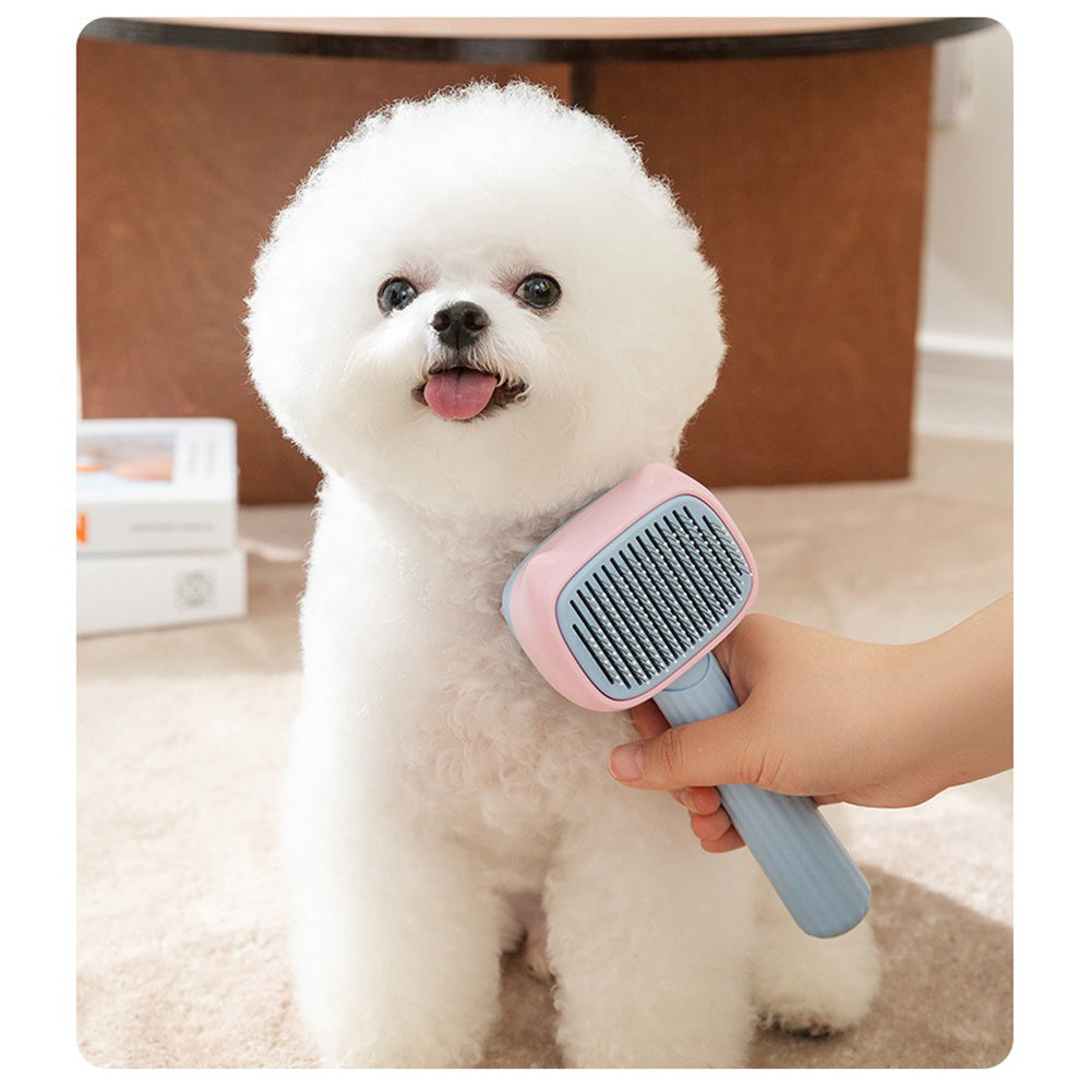 Pet Grooming Brush for Deshedding and Dematting Tool for All Fur Types