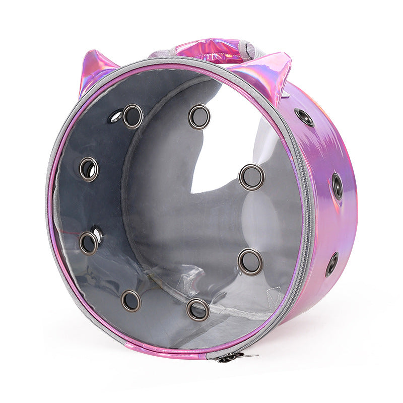 Transparent Portable Pet Backpack for Travel and Breathing