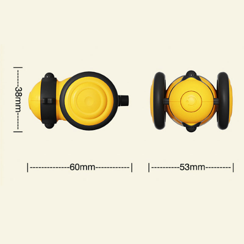 Electric Interactive Pet Toy Bee-Shaped Moving Feather Teaser