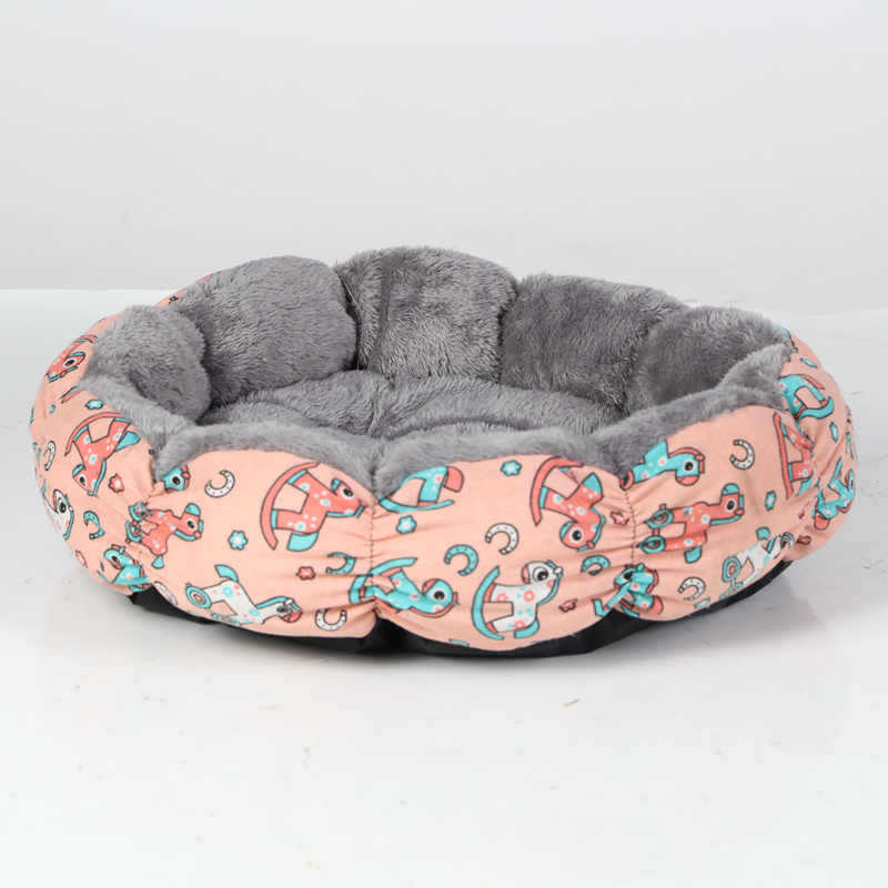 Calming Round Fluffy Pet Donut Bed for All Sizes