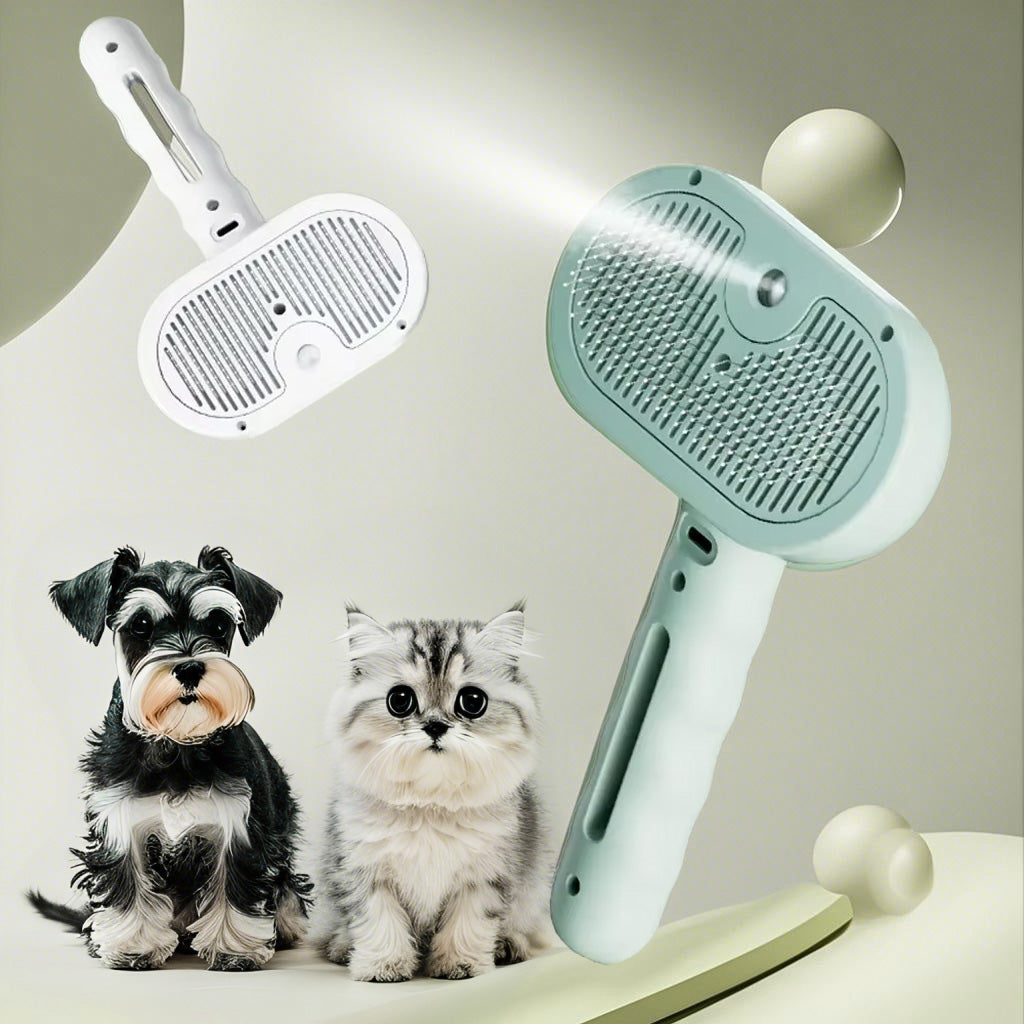 Pet Spray Hair Comb and Hair Remover Grooming Brush with Water Mist