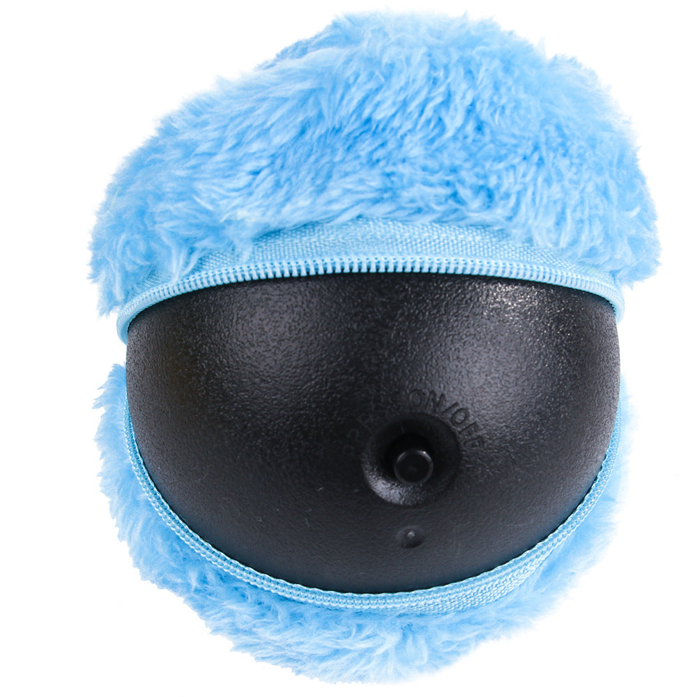 Automatic Rolling Plush Interactive Pet Chew Toy Ball