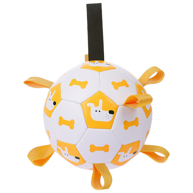 Interactive Pet Football Chew Toy for Outdoor Play