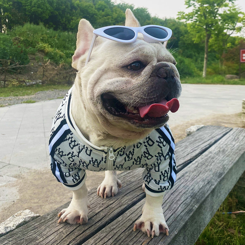 Zip-Up Pet Jacket, Stretchy Clothing for Pets