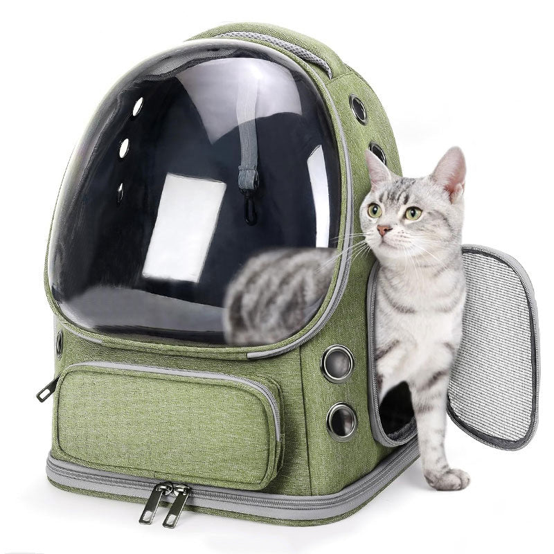 Portable Transparent Pet Backpack and Diaper Bag