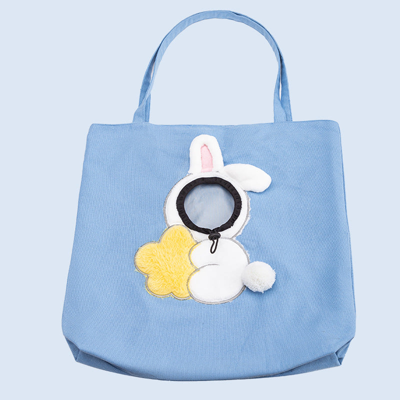 Animal-Shaped Pet Diaper Backpack with Off-Shoulder Design