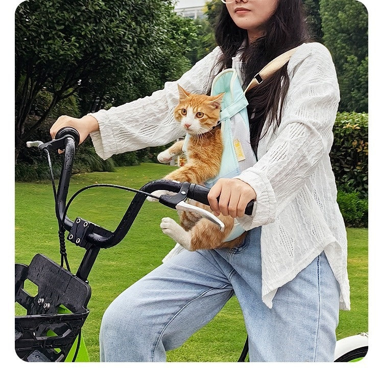 Portable Pet Chest Backpack for Outdoor Walking and Travel