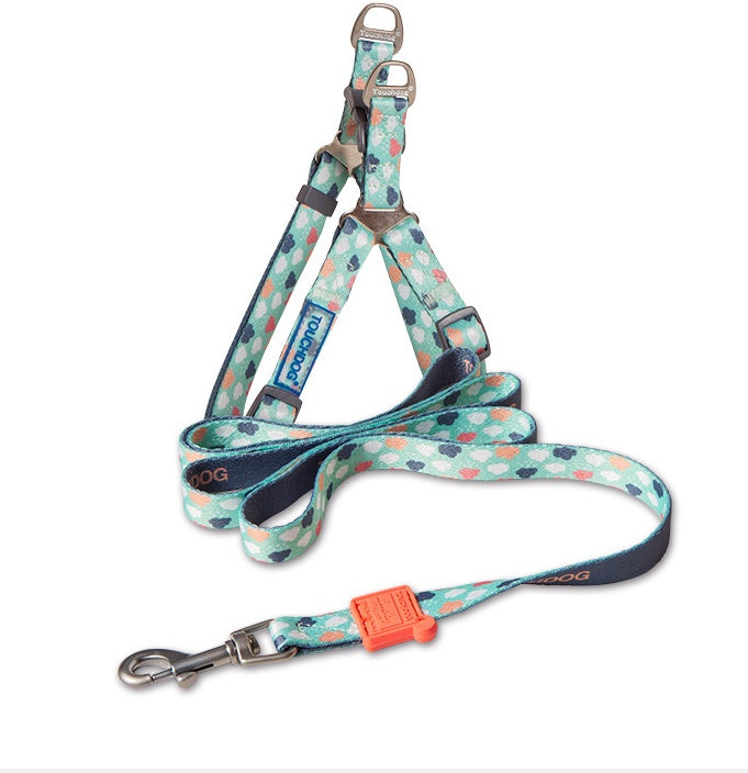 Heat Transfer Printing Traction Rope and Collar Set for Pets
