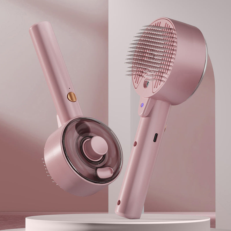 Pet Hair Remover Brush for Grooming and Self-Cleaning