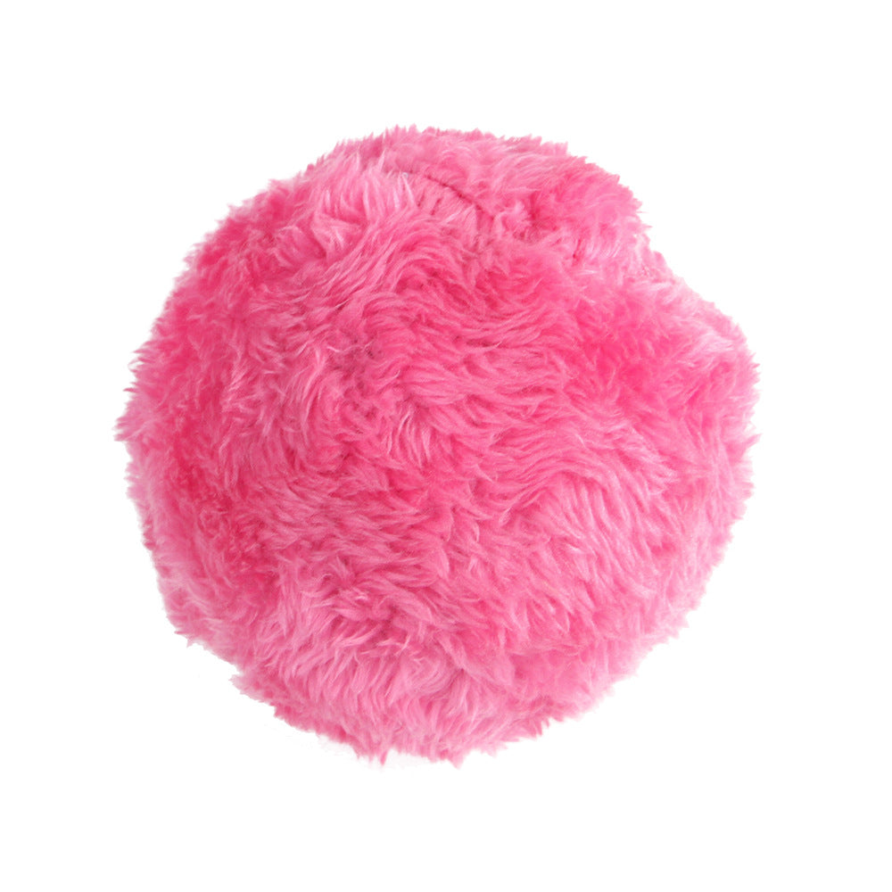 Automatic Rolling Plush Interactive Pet Chew Toy Ball