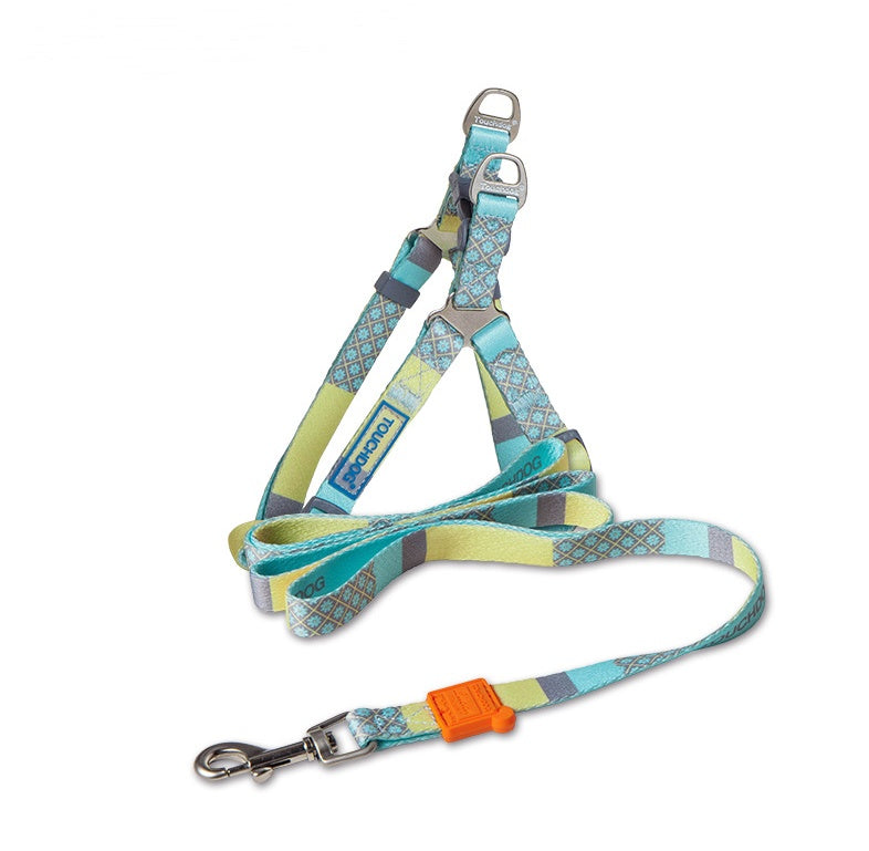 Heat Transfer Printing Traction Rope and Collar Set for Pets