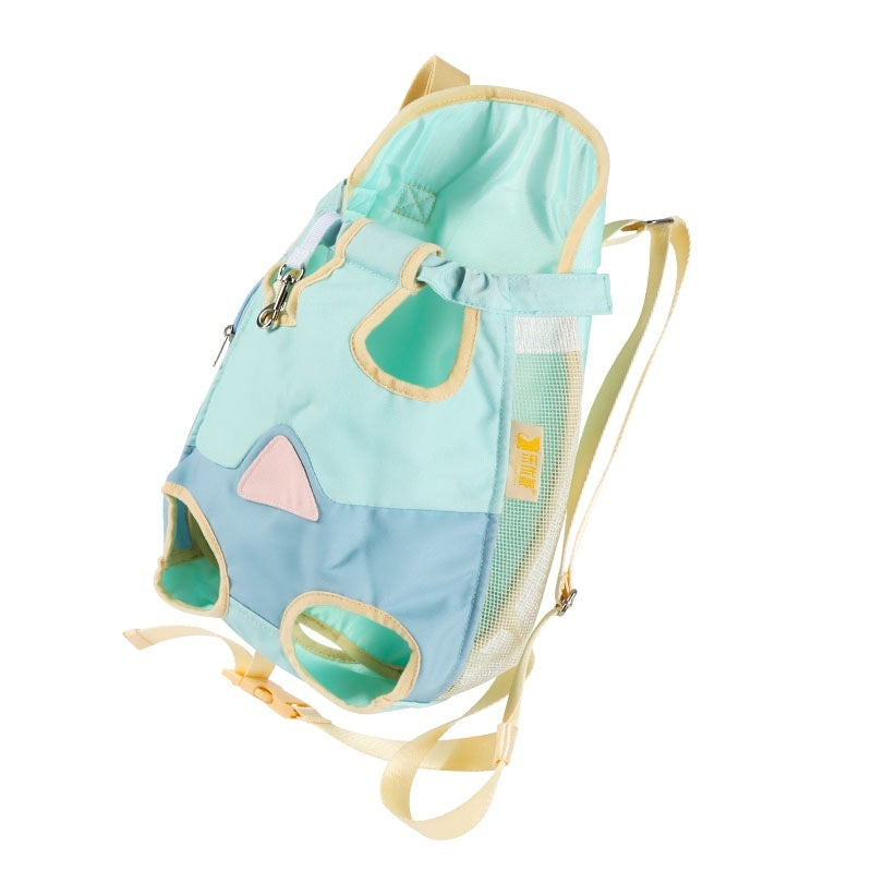Portable Pet Chest Backpack for Outdoor Walking and Travel