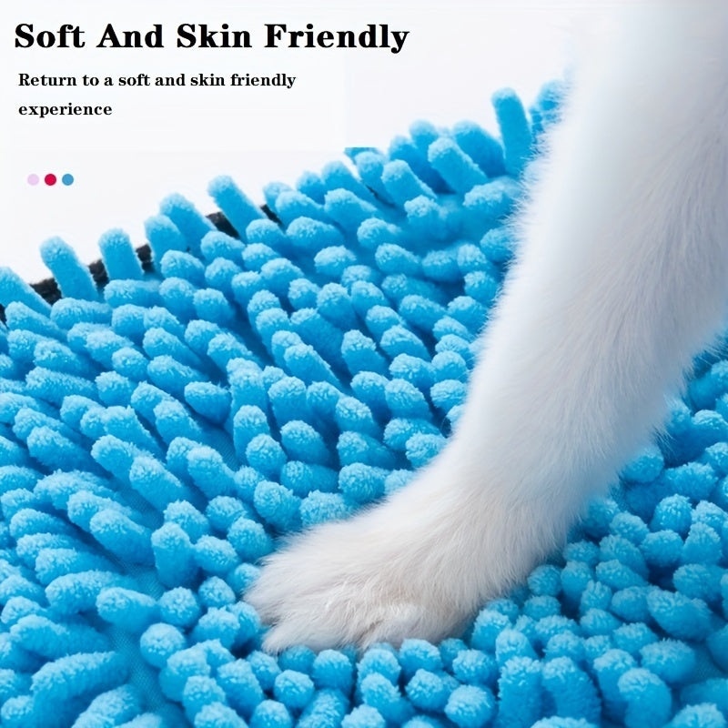 Absorbent Microfiber Pet Towel with Hand Pockets for Quick Drying