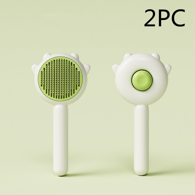 Pet Comb Massage Brush for Grooming, Hair Removal, and Cleaning