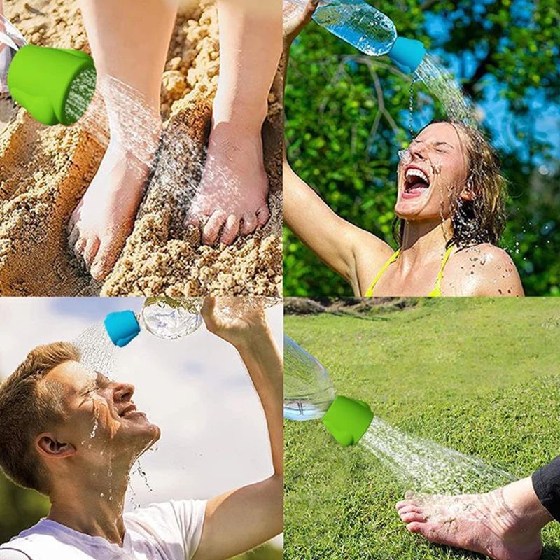 Pet Bath Sprayer Shower Head Silicone Multifunctional Portable Water Bottle