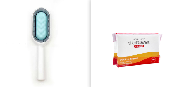Pet Grooming Brush Dematting Comb for Floating and Sticky Hair Removal