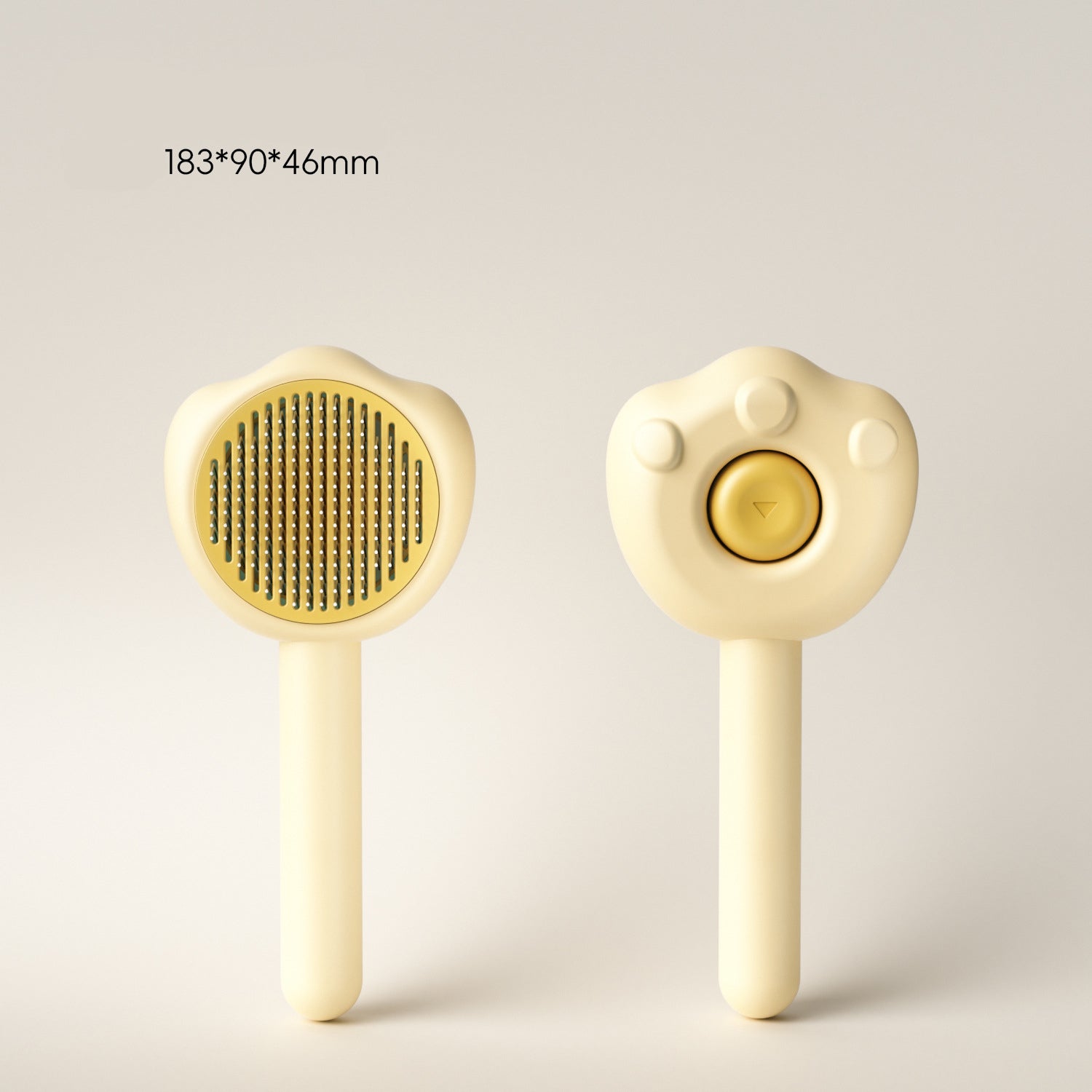 Pet Grooming Comb with Self-Cleaning Needle and Handle