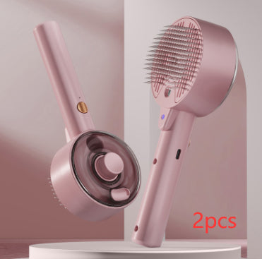 Pet Hair Remover Brush for Grooming and Self-Cleaning