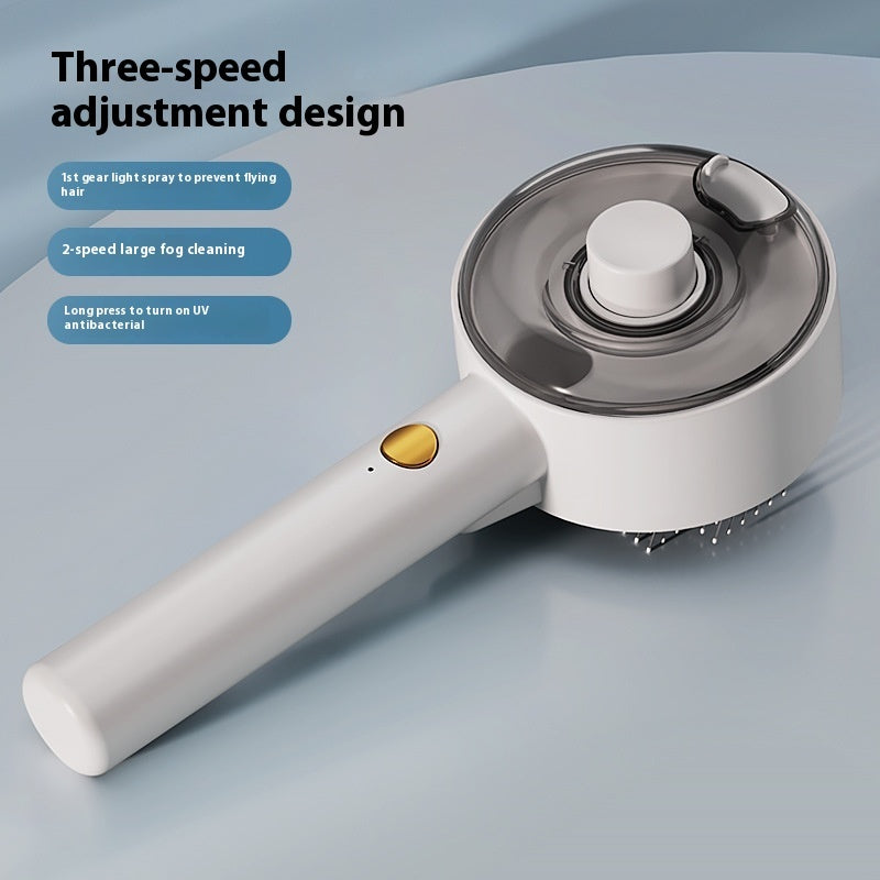 Pet Hair Remover Brush for Grooming and Self-Cleaning