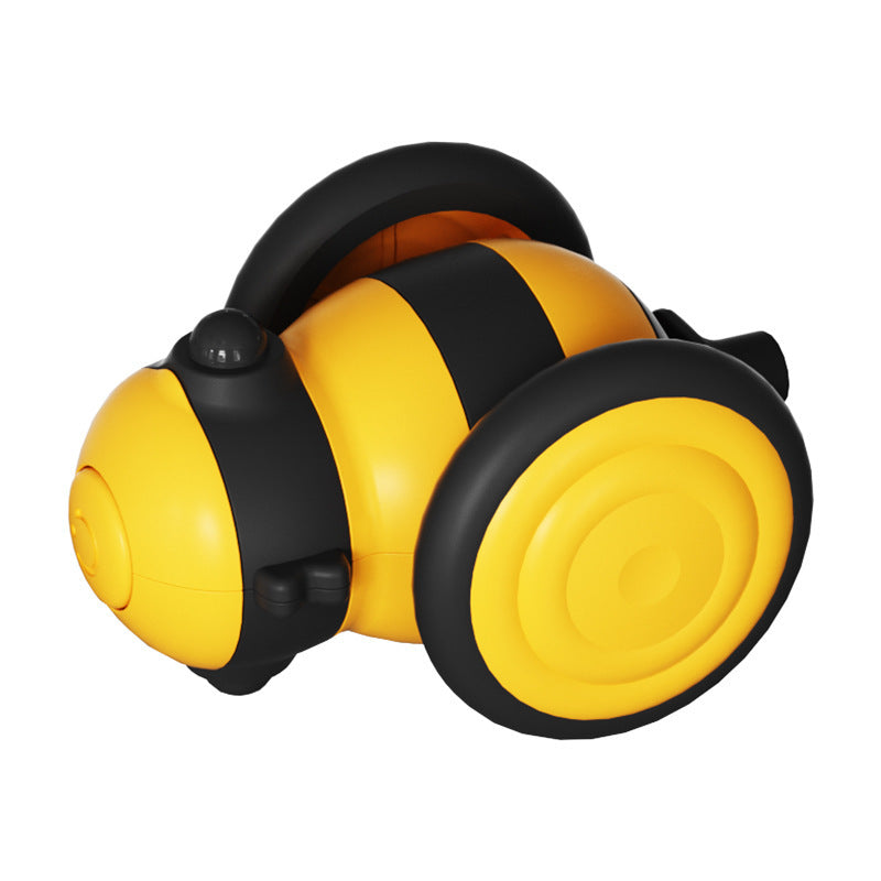 Electric Interactive Pet Toy Bee-Shaped Moving Feather Teaser