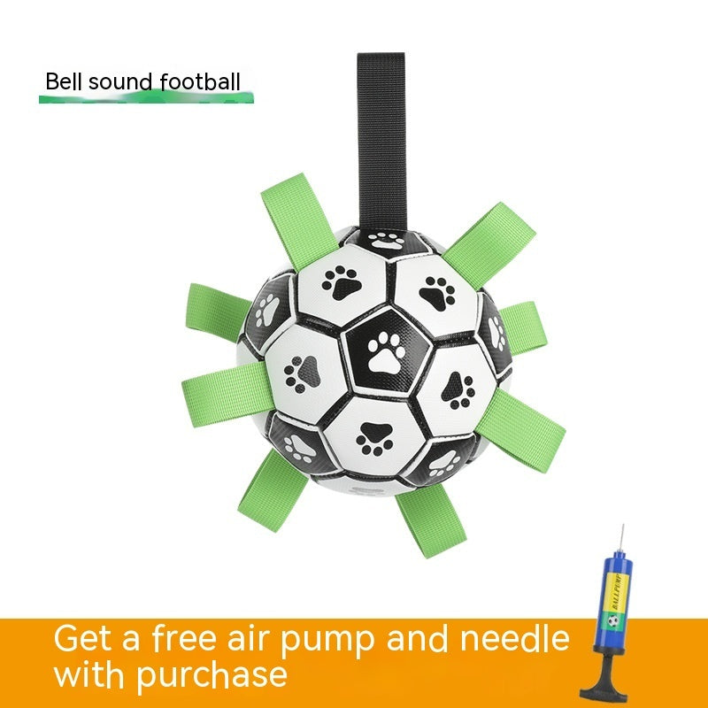 Interactive Pet Football Chew Toy for Outdoor Play