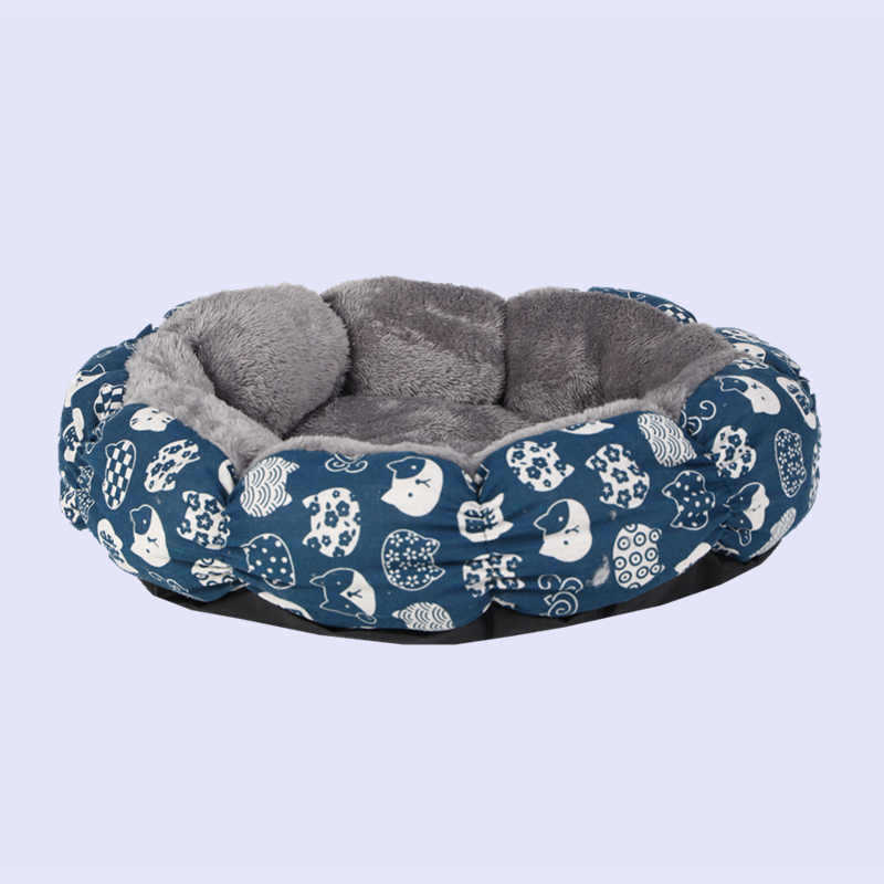Calming Round Fluffy Pet Donut Bed for All Sizes