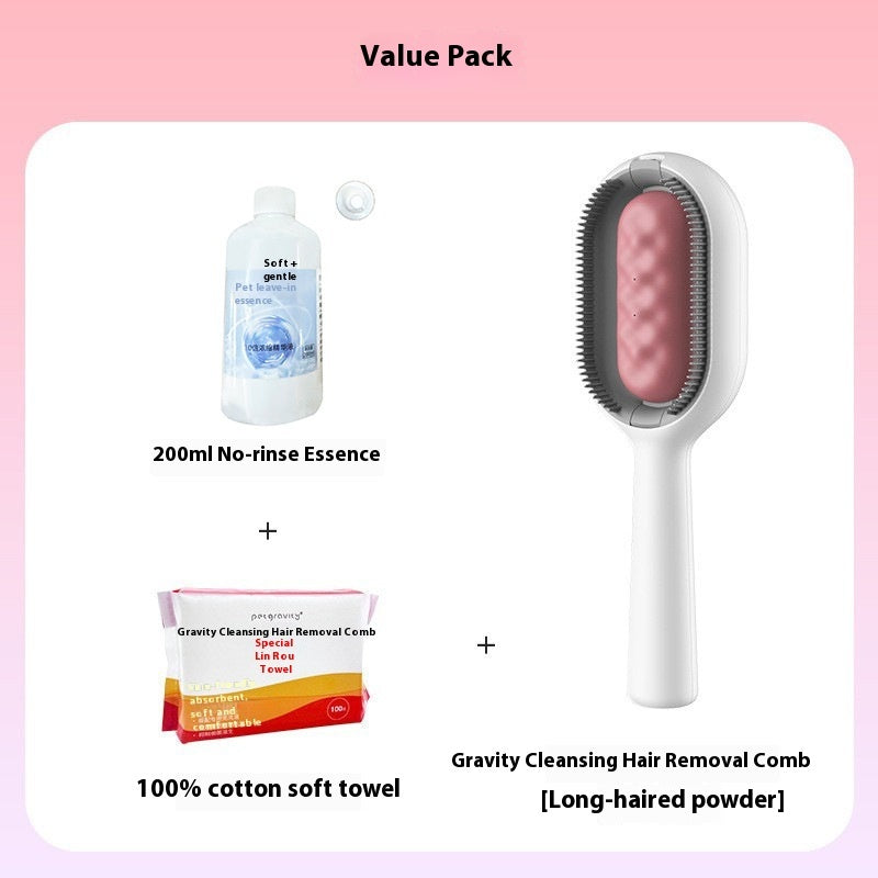 Pet Grooming Brush Dematting Comb for Floating and Sticky Hair Removal