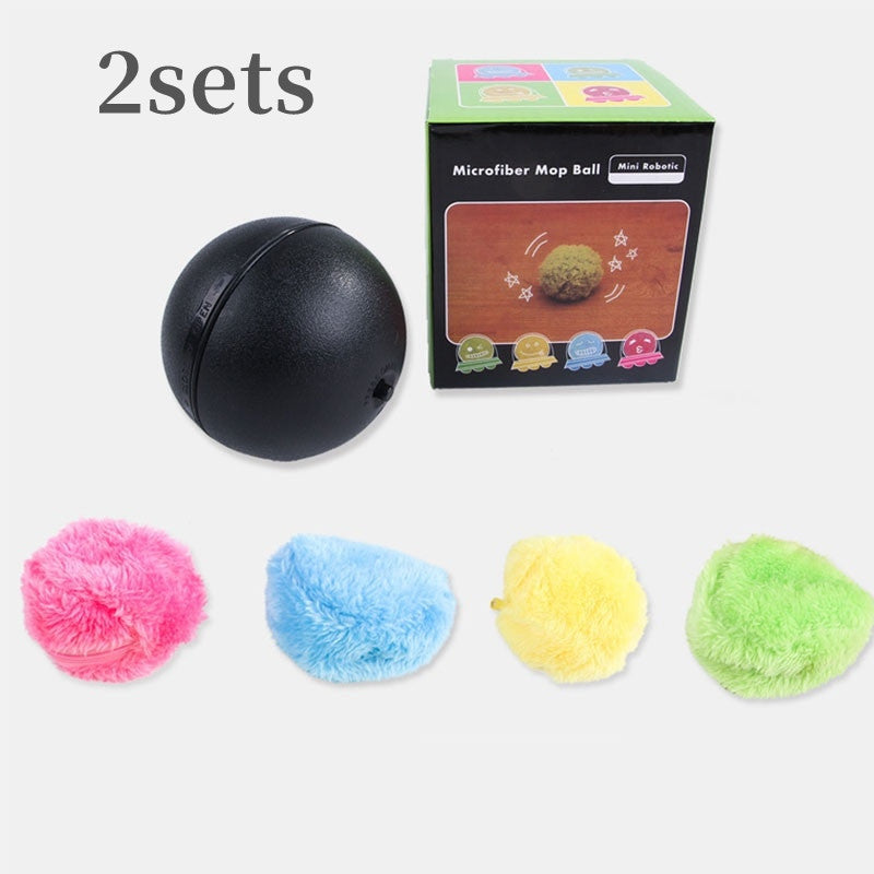 Automatic Rolling Plush Interactive Pet Chew Toy Ball