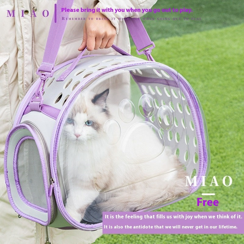 Transparent Space Capsule Pet Backpack