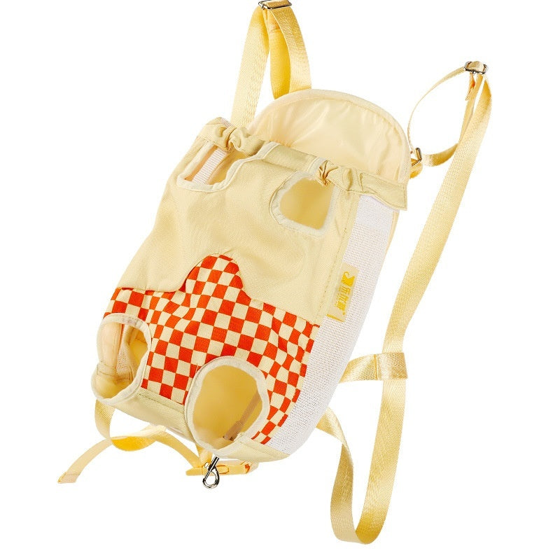 Portable Pet Chest Backpack for Outdoor Walking and Travel