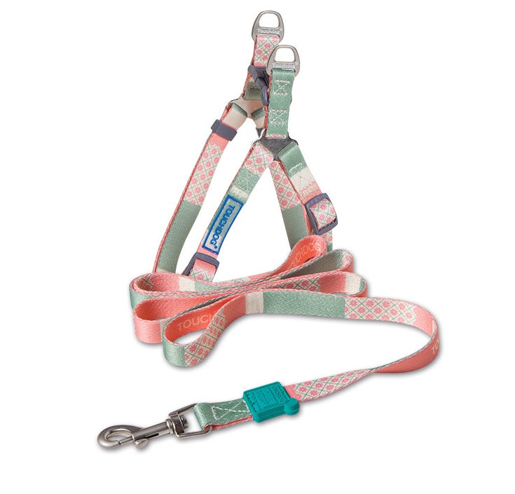 Heat Transfer Printing Traction Rope and Collar Set for Pets