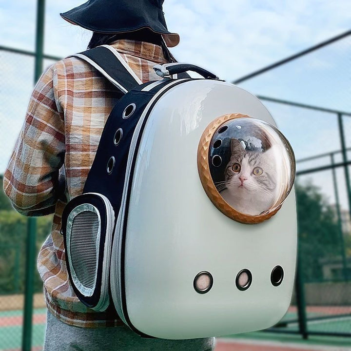 Plus-Sized Space Capsule Pet Backpack for Travel