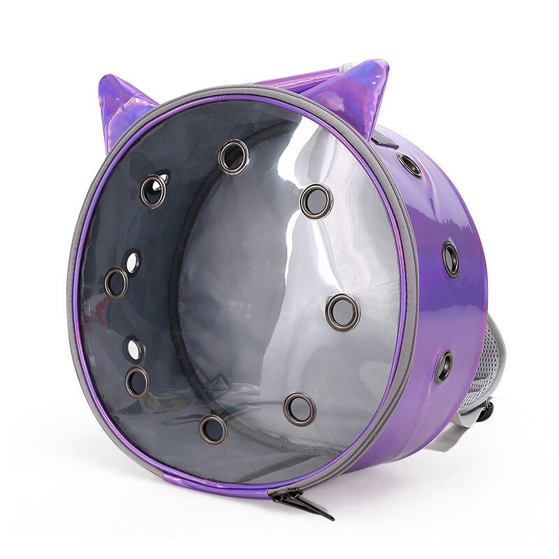 Transparent Portable Pet Backpack for Travel and Breathing