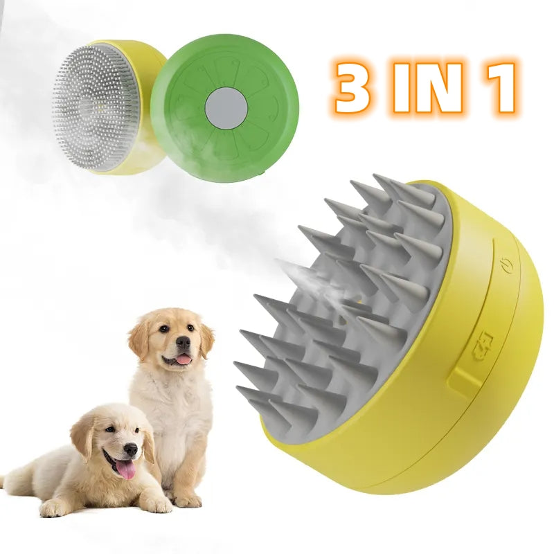 Pet Spray Comb and Electric Massage Grooming Brush for Hair Removal