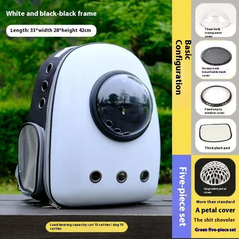 Plus-Sized Space Capsule Pet Backpack for Travel
