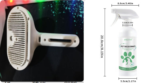 Pet Comb Self-Cleaning Hair Remover Brush with Built-in Mist Humidifier
